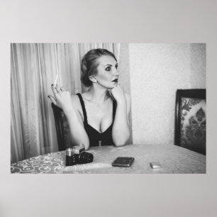 Poster Fumée rétro