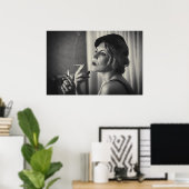 Poster Fumée rétro (Bureau à domicile)