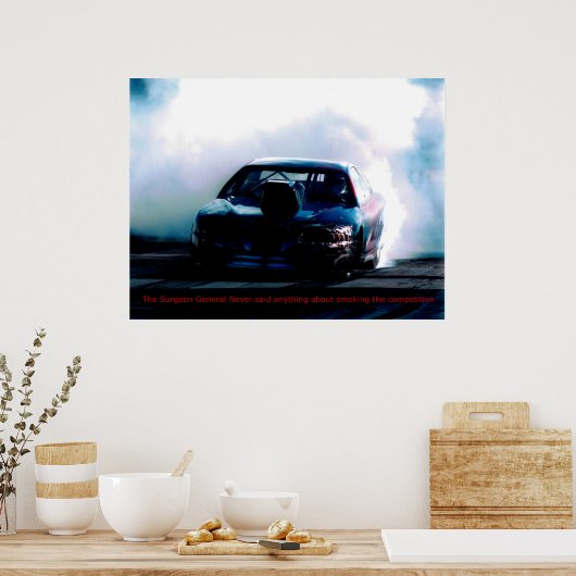 POSTER FUMER LA CONCURRENCE (Cuisine)