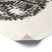 Poster Fumeur avec branches de Kōno Bairei (Coin)