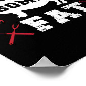 Poster Fumeur de barbecue Brûlons un peu d'exercice de fi (Coin)