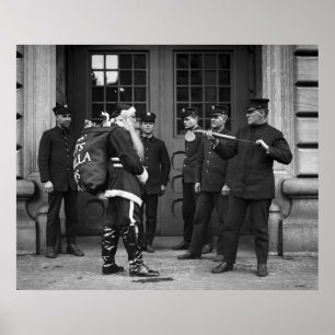 Poster Fumigating Santa Claus, années 1920