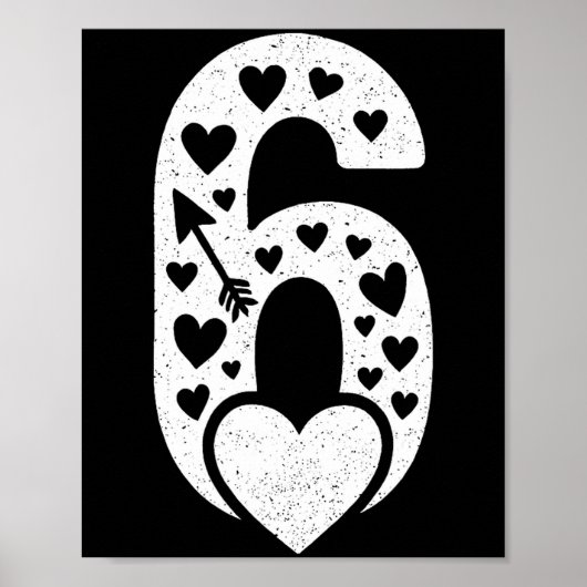 Poster Fun 67 Number 6-7 6 7 Matching Valentine Six Seven (Devant)