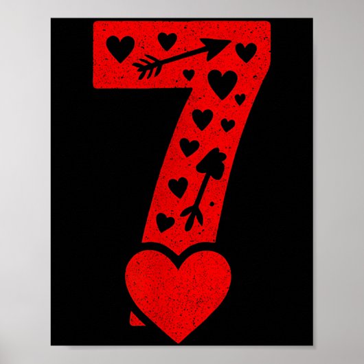 Poster Fun 67 Number 6-7 6 7 Matching Valentine Six Seven (Devant)