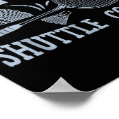 Poster Fun Badminton Player Match Game Joke  (Coin)