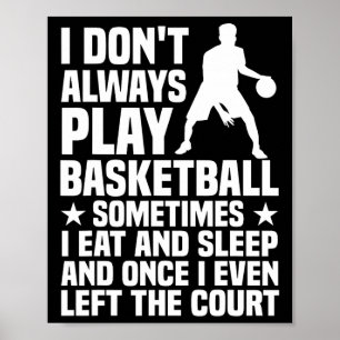 Poster Fun Basket-Ball Conception Pour Hommes Femmes Bask