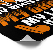 Poster Fun Basketball Citations de référence Gift I Hoops (Coin)