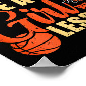 Poster Fun Basketball Je Joue Comme Une Fille (Coin)