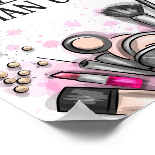 Poster Fun Better late than ugly self-ironic make up (Coin)