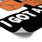 Poster Fun Boo Ghost Effrayant J'Ai Une Halloween Rock (Coin)