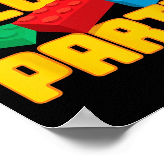 Poster Fun Building Blocks Block Party Pre K Men Women Ki (Coin)