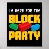 Poster Fun Building Blocks Block Party Pre K Men Women Ki (Devant)