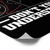 Poster Fun Bysketbyll Coach Pour Hommes Femmes Diagramme  (Coin)