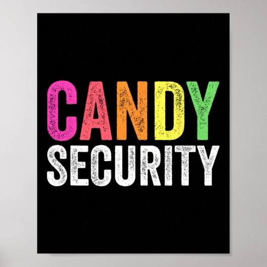 Poster Fun Candy Sécurité Costume d'Halloween (Devant)