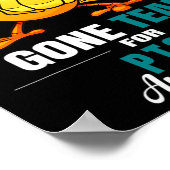 Poster Fun Chick Gone Turquoise Ruban Chicken Warrier Pts (Coin)