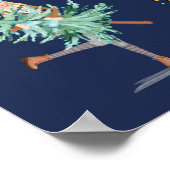 Poster Fun Christmas Lovin' Girls Holding Tree & Lights (Coin)