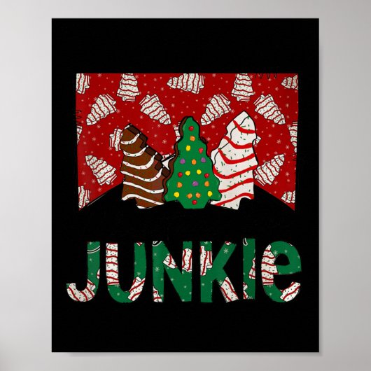 Poster Fun Christmas Tree Cake Junkie Tis Season West (Devant)