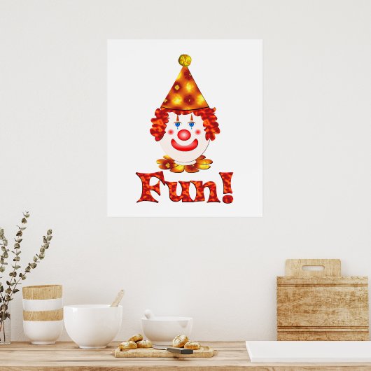 Poster Fun clown (Cuisine)