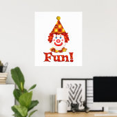 Poster Fun clown (Bureau à domicile)