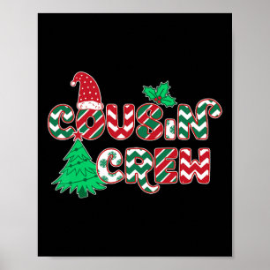 Poster Fun Cousin Crew Noël
