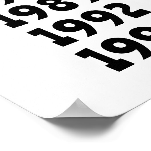 Poster Fun Custom Family 5 Anniversaire Signer l'affiche  (Coin)