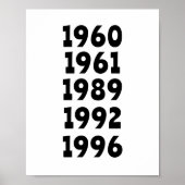 Poster Fun Custom Family 5 Anniversaire Signer l'affiche (Devant)