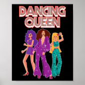 Poster Fun Dancing Queen Disco Dance Club Party 1970s Gif (Devant)