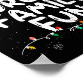 Poster Fun de famille forcé Sarcastique Noël drôle (Coin)