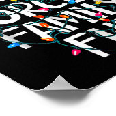 Poster Fun de famille forcé Sarcastique Noël drôle (Coin)