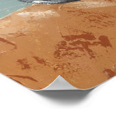 Poster Fun de ferme - Vache avec couronne de fleurs (Coin)