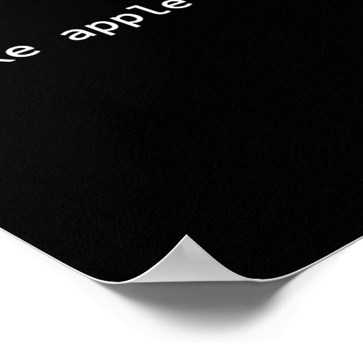 Poster Fun Et Simple Fall Tee - J'Aime Le Cidre D'Apple (Coin)