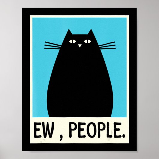 Poster Fun Ew People chat Japonais Chat Kawaii Anime (Devant)