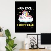 Poster Fun Fact I Don't Care (Bureau à domicile)