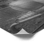 Poster Fun Fall Citrouilles Black White Photo Print (Coin)