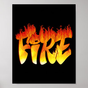 Poster Fun Feu Et Costume De Glace Halloween Famille Corr