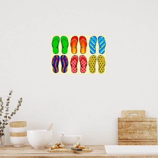 Poster Fun Flip-Flop (Cuisine)