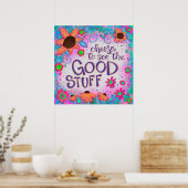 Poster Fun Floral Voir le bon Devis Inspirivity (Cuisine)