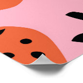 Poster Fun fraise, design artisanal sans couture. (Coin)