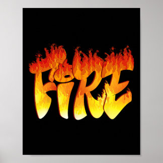 Poster Fun Fun Fire et Costume de glace Halloween Famille