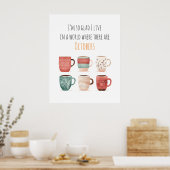 Poster Fun Hygge Hot Chocolate Mugs cuisine (Cuisine)