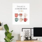 Poster Fun Hygge Hot Chocolate Mugs cuisine (Bureau à domicile)