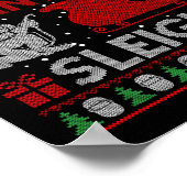 Poster Fun I Welder le cadeau Sleigh de Père Noël's Ugly  (Coin)