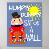 Poster Fun Jolly Nursery Rhyme Humpty Dumpty Cute (Devant)