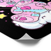 Poster Fun Kawaii Pastel Goth mignonne Ours Déplaisant An (Coin)