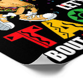 Poster Fun Lets Taco sur Bysketbyll Mexique Cinco De Mayo (Coin)