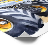 Poster Fun Monster Trucks Birthday Party Welcome (Coin)