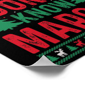 Poster Fun Noël Je ne connais pas Margo (Coin)