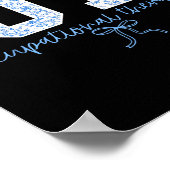 Poster Fun Ot Occupational Therapy Blue Coquette Bow Ot T (Coin)