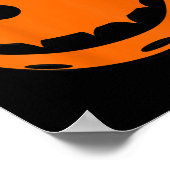 Poster Fun Pickleball Halloween Citrouille Retour Imprime (Coin)