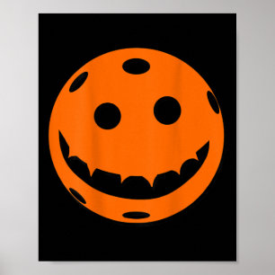 Poster Fun Pickleball Halloween Citrouille Retour Imprime